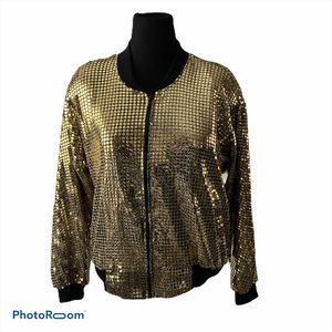1980's Best Friends Gold Jacket Large